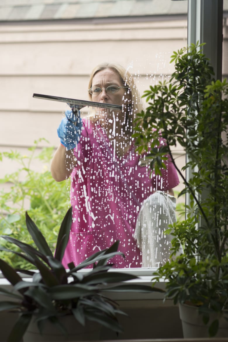Keeping Chase Center clean for residents and visitors. 